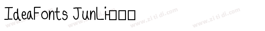 IdeaFonts JunLi字体转换